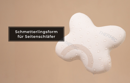 ACAMAR Seitenschläferkissen aus Visco Schaum, Schmetterlingsform mit thermoregulierendem Bezug