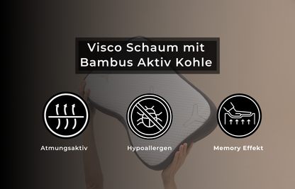 ReCharge Nackenkissen mit Bambus-Aktivkohle und Visco Schaum