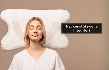 aiLigner Pillow -Nackenstützkissen aus Visco-Schaum anpassbar & ergonomisch