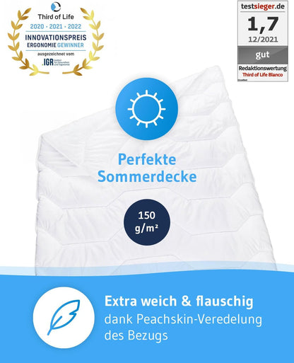 Sommerdecke BLANCO mit Sanitized®-Schutz, für Allergiker geeignet