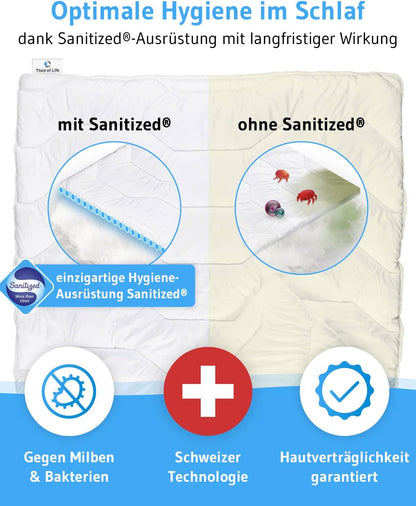 Sommerdecke BLANCO mit Sanitized®-Schutz, für Allergiker geeignet