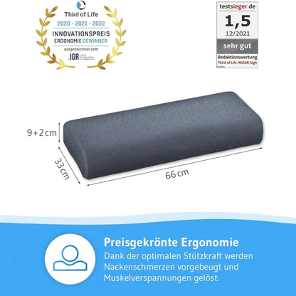 HADAR Nackenstützkissen, höhenverstellbar und ergonomisch aus Visco Schaum